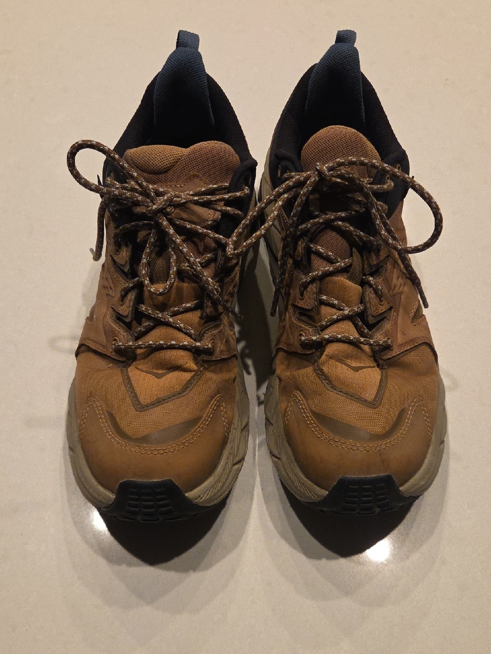 Hoka Men's Brown and Black Athletic Trail Shoes